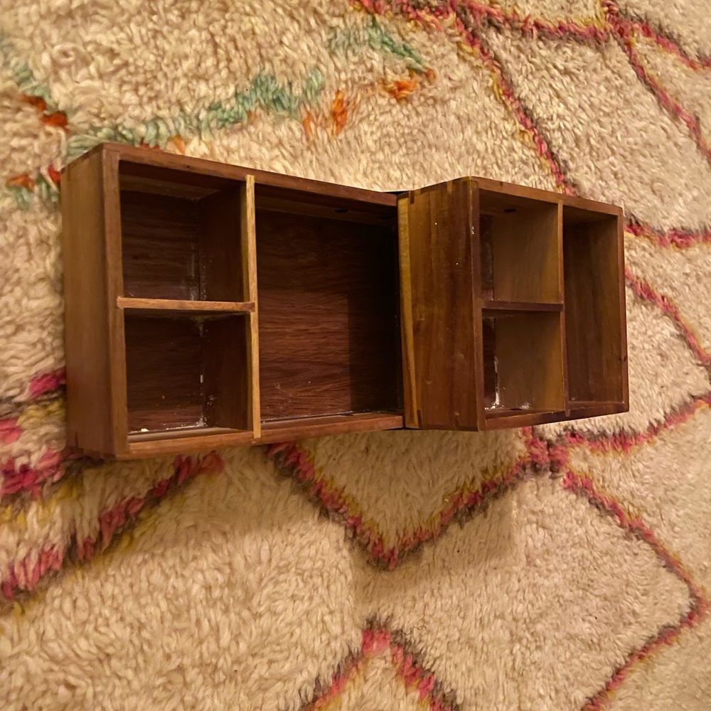 6.75” x 10” x 6.5” Hinged Bamboo Countertop Organizer - Brightroom™